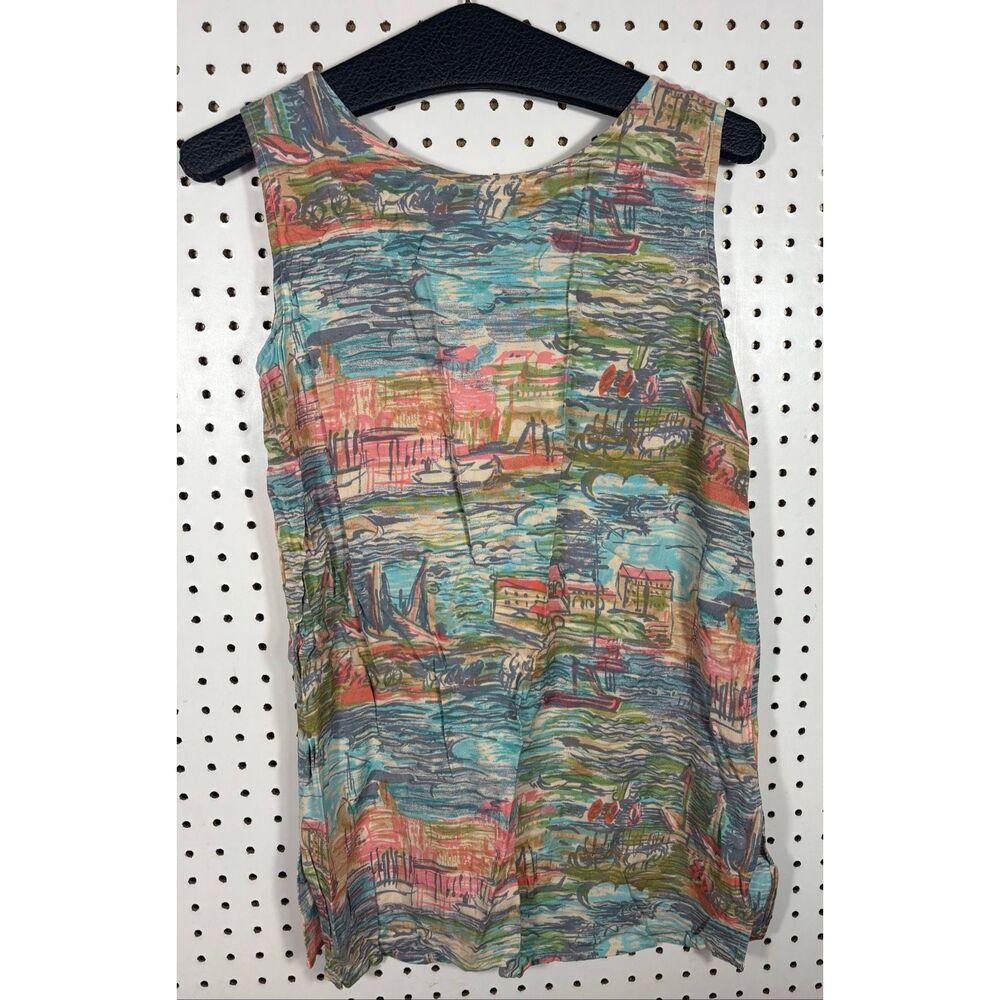 Putumayo sketch landscape tank top & pants set size S - Picture 3 of 10